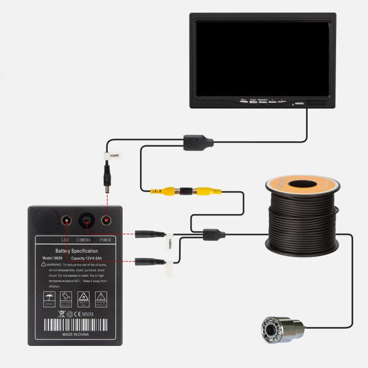 IP68 tam su geçirmez 12 LEDS 7 - Fish Finder Case incelemesi ve fiyatı